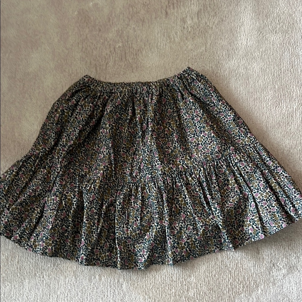 Bonpoint floral tiered skirt